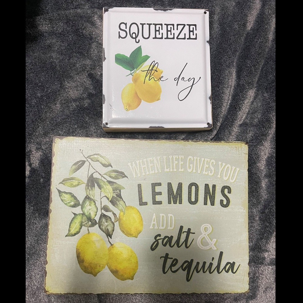 Kitchen decor signs 🍋